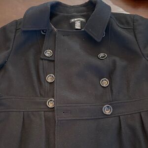 INC International Concepts women’s  Black Pea Coat